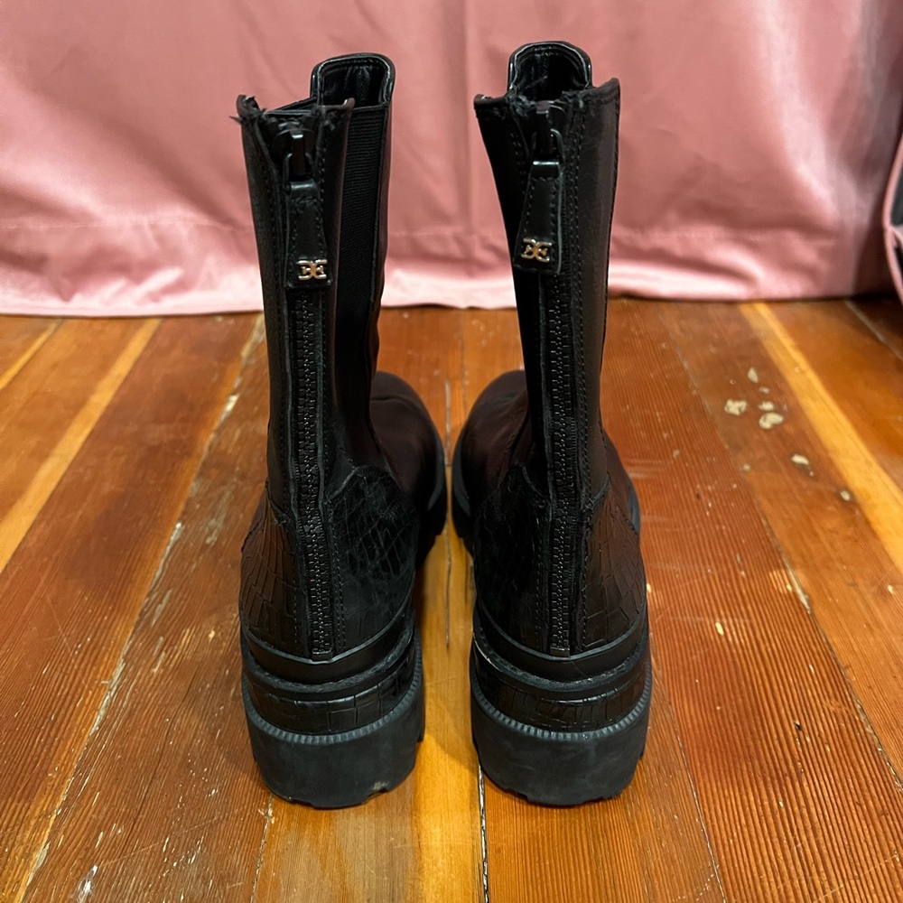 Sam Edelman black moto boots